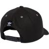 imageadidas Originals Mens Modern High Crown Structured PreCurve Brim Snapback Adjustable Fit HatBlackWhiteSilver Green