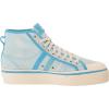 imageadidas Originals Womens Nizza Platform Mid SneakersAlmost BluePantoneChalk White