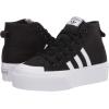 imageadidas Originals Womens Nizza Platform Mid SneakersBlackWhiteWhite
