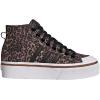imageadidas Originals Womens Nizza Platform Mid SneakersBlackWhiteWild Brown