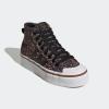 imageadidas Originals Womens Nizza Platform Mid SneakersBlackWhiteWild Brown
