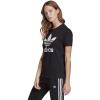 imageadidas Originals womens Trefoil TShirtBlackWhite1