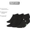 imageadidas Unisex Kids No Show Socks for Boys and Girls Youth 6Pack Superlite Breathable and Lightweight Below AnkleBlackBright RedSemi Flash GreenClassic