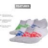 imageadidas Unisex Kids No Show Socks for Boys and Girls Youth 6Pack Superlite Breathable and Lightweight Below AnkleGreySolar RedTeam Royal Blue