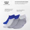 imageadidas Unisex Kids No Show Socks for Boys and Girls Youth 6Pack Superlite Breathable and Lightweight Below AnkleTeam Royal BlueCool Light HeatherHeather GreyClassic