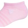 imageadidas Unisex Kids No Show Socks for Boys and Girls Youth 6Pack Superlite Breathable and Lightweight Below AnkleTrue PinkSemi Flash Aqua BlueClear Onix GreyGirls30
