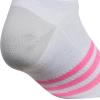 imageadidas Unisex Kids No Show Socks for Boys and Girls Youth 6Pack Superlite Breathable and Lightweight Below AnkleWhiteClear Onix GreyPink FusionGirls30