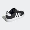 imageadidas UnisexChild Grand Court 20 Elastic Lace and Top Strap Shoes TennisCore BlackFtwr WhiteCore Black Elastic