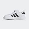 imageadidas UnisexChild Grand Court 20 Elastic Lace and Top Strap Shoes TennisWhiteCore BlackCore Black