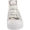 imageadidas UnisexChild Nizza Platform MidSneakerGreyGreyWhite