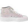 imageadidas UnisexChild Nizza Platform MidSneakerGreyGreyWhite
