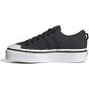 imageadidas Womens Nizza Platform ShoesBlackBlackWhite