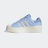 imageadidas Womens Nizza Platform ShoesBlue DawnWhiteSilver Metallic Bonega