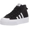 imageadidas Originals Womens Nizza Platform Mid SneakersBlackWhiteWhite