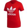 imageadidas Originals womens Trefoil TShirtLush RedWhite