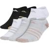 imageadidas Unisex Kids No Show Socks for Boys and Girls Youth 6Pack Superlite Breathable and Lightweight Below AnkleCool Light HeatherWhiteBlack Shiny NylonGirls