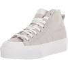 imageadidas UnisexChild Nizza Platform MidSneakerGreyGreyWhite