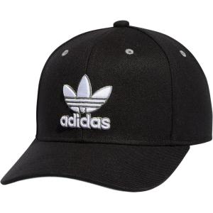 imageadidas Originals Mens Modern High Crown Structured PreCurve Brim Snapback Adjustable Fit HatBlackWhiteSilver Green