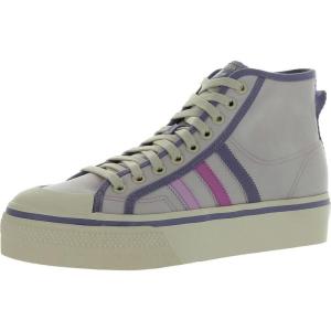imageadidas Originals Womens Nizza Platform Mid SneakersAlmost PinkPulse LilacChalk White