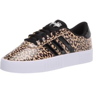 imageadidas Womens Court Bold SneakerHazy BeigeBlackCardboard