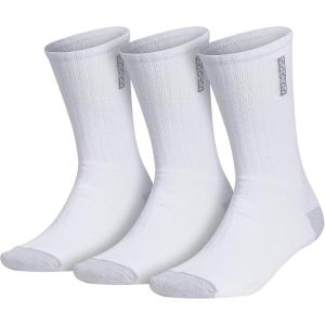 imageadidas mens Classic Cushioned 20 3pack Crew DiscontinuedWhiteClear Onix Grey