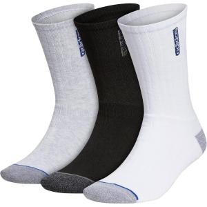 imageadidas mens Classic Cushioned 20 3pack Crew DiscontinuedWhiteTeam Royal BlueBlack