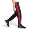 imageadidas Boys Tricot 3Stripe JoggerBlack With Red