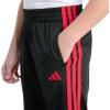 imageadidas Boys Tricot 3Stripe JoggerBlack With Red