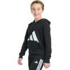 imageadidas boys Long Sleeve Essential Big Logo Fleece Pullover HoodieBlack