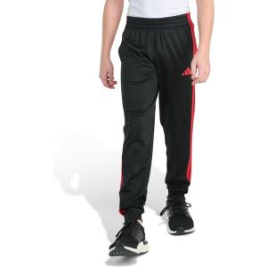 imageadidas Boys Tricot 3Stripe JoggerBlack With Red