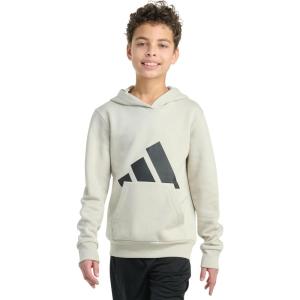 imageadidas boys Long Sleeve Essential Big Logo Fleece Pullover HoodieWonder Alumina
