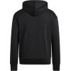 imageadidas Mens Essentials Feel Cozy Fleece Hoodie SweatshirtBlackWhite