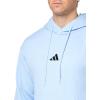 imageadidas Mens Essentials Feel Cozy Fleece Hoodie SweatshirtBlueBlack