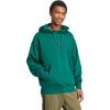imageadidas Mens Essentials Feel Cozy Fleece Hoodie SweatshirtCollegiate GreenBlack