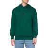 imageadidas Mens Essentials Feel Cozy Fleece Hoodie SweatshirtCollegiate GreenBlack