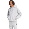 imageadidas Mens Essentials Feel Cozy Fleece Hoodie SweatshirtLight Grey HeatherBlack
