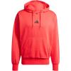 imageadidas Mens Essentials Feel Cozy Fleece Hoodie SweatshirtPure RubyBlack