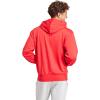 imageadidas Mens Essentials Feel Cozy Fleece Hoodie SweatshirtPure RubyBlack