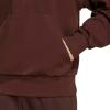 imageadidas Mens Essentials Feel Cozy Fleece Hoodie SweatshirtShadow BrownBlack