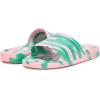 imageadidas Unisex Adult Adilette Aqua Slide SandalBliss PinkCourt GreenCourt Green