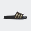 imageadidas Unisex Adult Adilette Aqua Slide SandalCore BlackGold MetallicCore Black