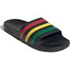 imageadidas Unisex Adult Adilette Aqua Slide SandalCore BlackGreenPure Ruby