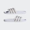 imageadidas Unisex Adult Adilette Aqua Slide SandalWhitePlatino MetWhite