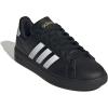 imageadidas Womens Grand Court 20 Tennis ShoeBlackWhiteGold Metallic