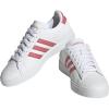 imageadidas Womens Grand Court 20 Tennis ShoeWhitePink StrataWhite