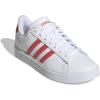 imageadidas Womens Grand Court 20 Tennis ShoeWhiteSemi Lucid RedWhite
