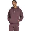 imageadidas mens Essentials Feelcozy Fleece HoodieAurora RubyWhite