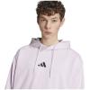 imageadidas mens Essentials Feelcozy Fleece HoodieIce LavenderBlack