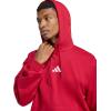 imageadidas mens Essentials Feelcozy Fleece HoodieMaroonWhite