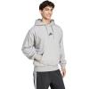 imageadidas mens Essentials Feelcozy Fleece HoodieMedium Grey HeatherBlack